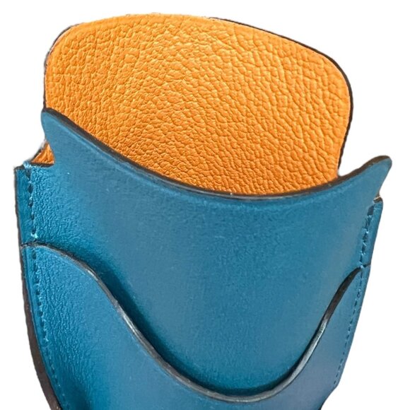 Hermes Swift Chevre Calfskin Bleu Colvert Credit Card Drivers License Wallet - Picture 6 of 6